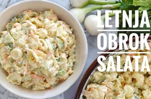 letnja obrok salata sa makaronama