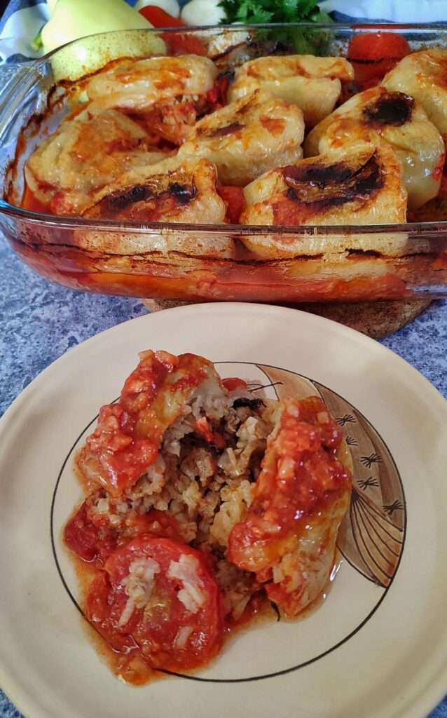 zapečene punjene paprike u rerni