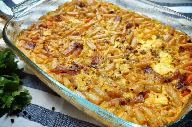 Zapečena boranija sa slaninom u rerni